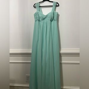 David’s Bridal Sheer dress with Twist-front bust